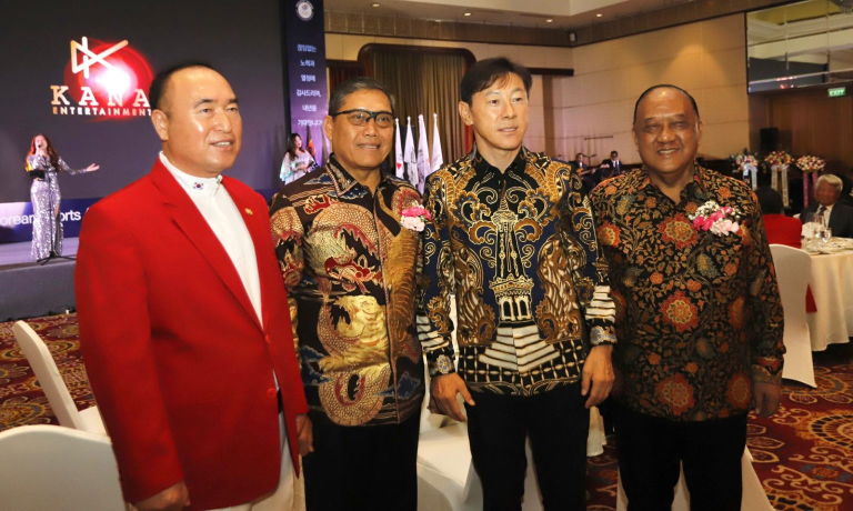 KONI Pusat Hadiri Pelantikan Ketua Dewan Olahraga Korea di Indonesia, Soroti Prestasi Shin Tae-yong
