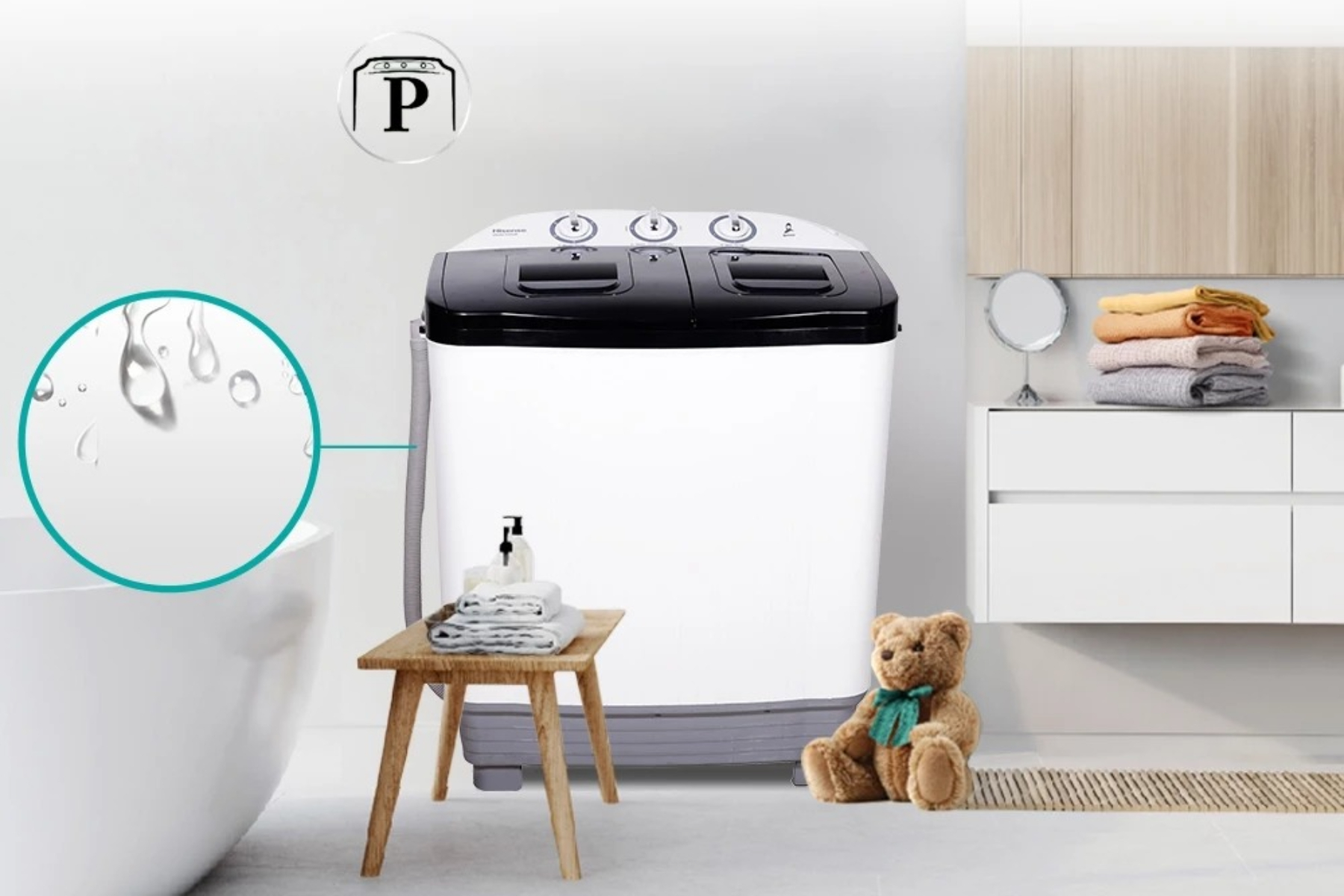 4 Mesin Cuci Dua Tabung yang Hemat Listrik, Harga Rp1 Jutaan