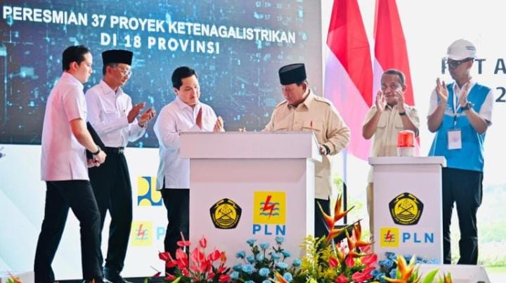 Resmikan Proyek Ketenagalistrikan, Presiden Prabowo Paparkan Target Swasembada Energi